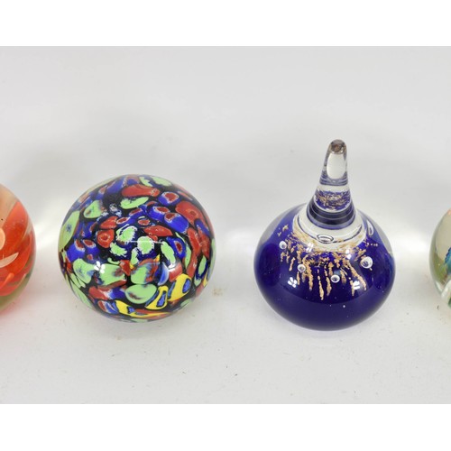 332 - A Collection Of 5 Glass Paperweights