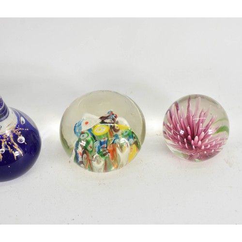 332 - A Collection Of 5 Glass Paperweights