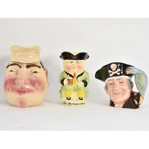 344 - A Collection Of 5 Character / Toby Jugs Including Winston Churchill (A/F).