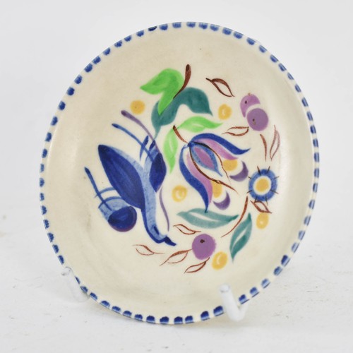 358 - A Poole Pottery Pin Dish. 10cm Diameter.