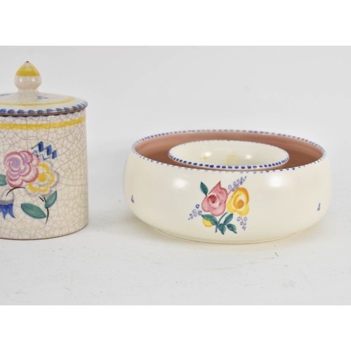 359 - A Collection Of 3 Poole Pottery Items Featuring A Floral Motif Design