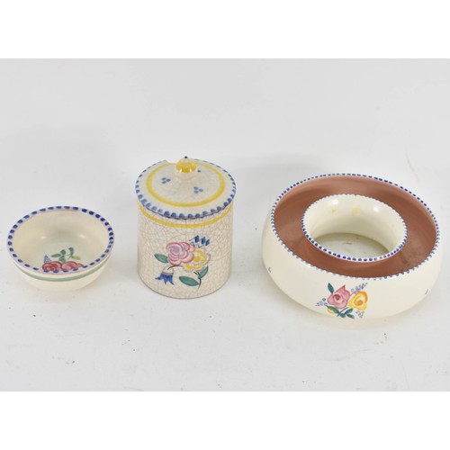 359 - A Collection Of 3 Poole Pottery Items Featuring A Floral Motif Design