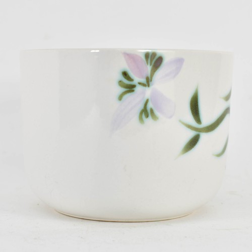 361 - A Poole Pottery Flower Pot Featuring A Floral Design. 10cm Height.