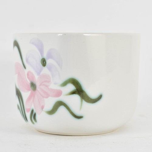 361 - A Poole Pottery Flower Pot Featuring A Floral Design. 10cm Height.