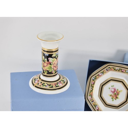 382 - 2 Wedgwood Clio Boxed Items Including A Candle Stick And Small Plate.