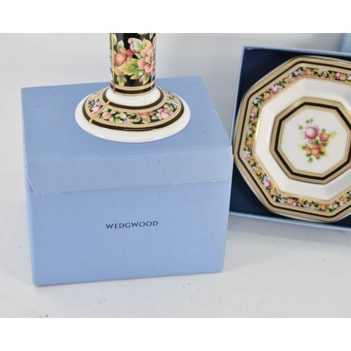 382 - 2 Wedgwood Clio Boxed Items Including A Candle Stick And Small Plate.