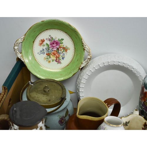 399 - A Mixed Lot Of Items Including A Jasperware Style Jug