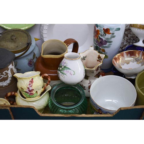 399 - A Mixed Lot Of Items Including A Jasperware Style Jug