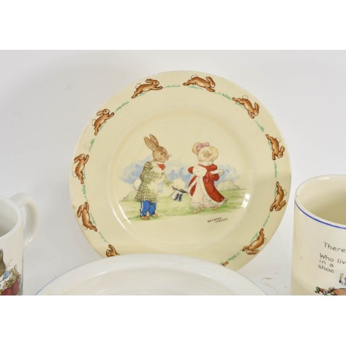 401 - A Collection Of 3 Childrens Ceramics Including A Wedgwood Peter Rabbit Cup And A Royal Doulton Bunni... 