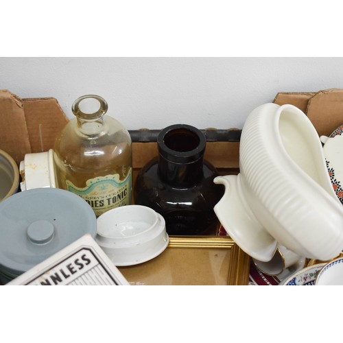 405 - A Mixed Lot Including A Guinness Glass And Bovril Bottle