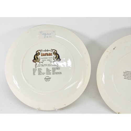 410 - 2 Wedgwood Calendar Plates - 1980 And 1982. 26cm Diameter.