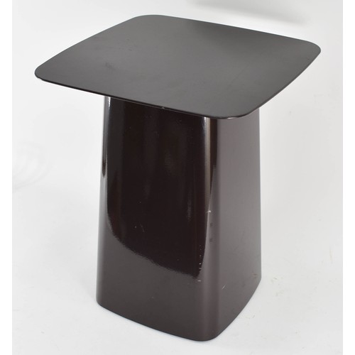 424 - A Dark Brown Metal Vitra Side Table Designed By Ronan & Erwan Bouroullec, 2004. RRP £455.

