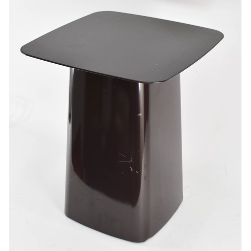 425 - A Dark Brown Metal Vitra Side Table Designed By Ronan & Erwan Bouroullec, 2004. RRP £455.

