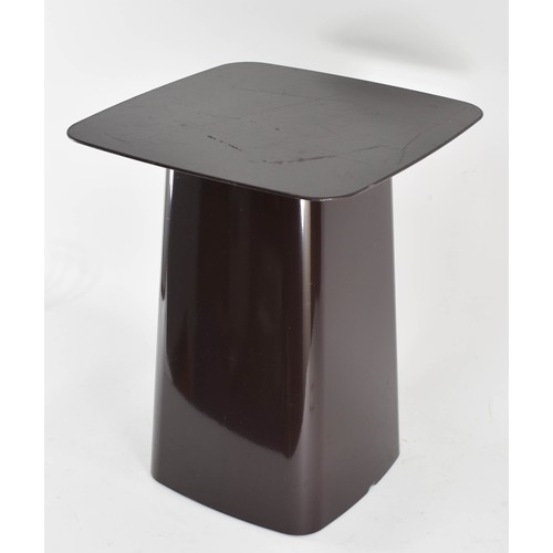 426 - A Dark Brown Metal Vitra Side Table Designed By Ronan & Erwan Bouroullec, 2004. RRP £455.

