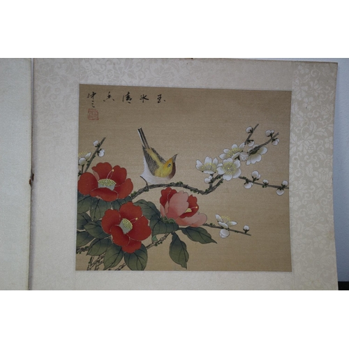 552 - Pair of Believed to be Watercolour on Silk Japanese Paintings