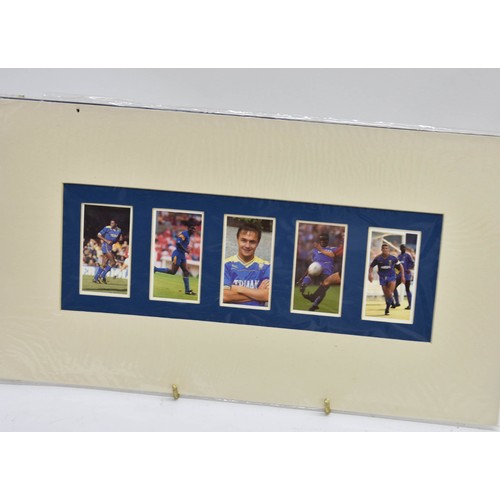 457 - A Collection Of 10 Mounted Cigarrette/Tea Cards Of A Football Topic. Each Measures 35cm x 20cm.