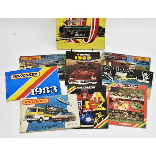 462 - A Quantity Of Vintage Toy Manuals Including Matchbox, Corgi And Britains