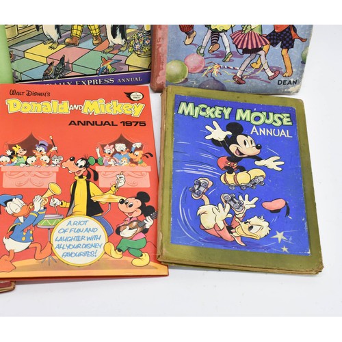 467 - 6 Vintage Annuals Including Rupert The Bear And Mickey Mouse (1949).