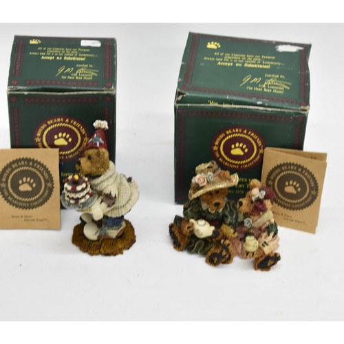 474 - A Pair Of Boxed Boyds Bears Figurines