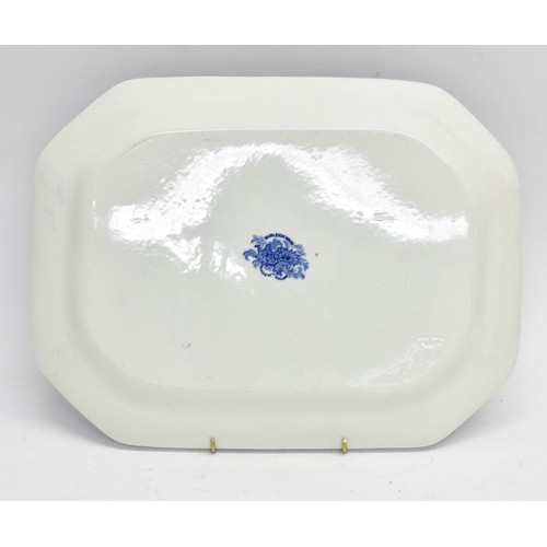 480 - A Blue And White Willow Platter