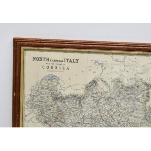 506 - A F/M/G Antique Map Of Italy Taken From Keith Johnston's General Atlas Dated 1873