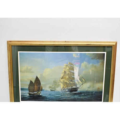 507 - A F/M/G Print Of The Cutty Sark. 72cm x 58cm.