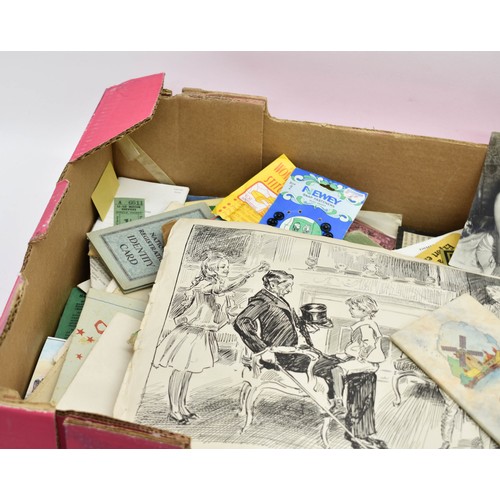 509 - A Box Containing A Variety Of Ephemera