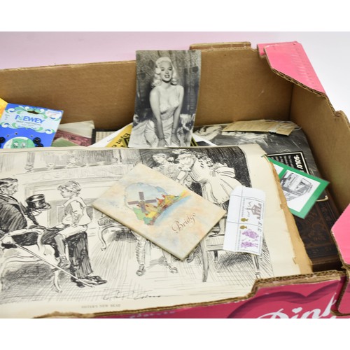 509 - A Box Containing A Variety Of Ephemera