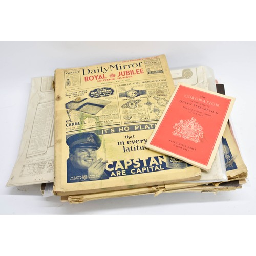 513 - A Box Containing A Quantity Of Royal Ephemera Including Newspapers Etc