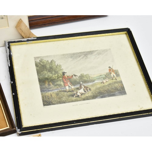 516 - A Selection Of Various Prints Including An Antique Hunting Scene