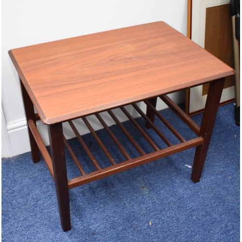 525 - A Small Side Table With Undershelf. 57cm x 40cm x 47cm.