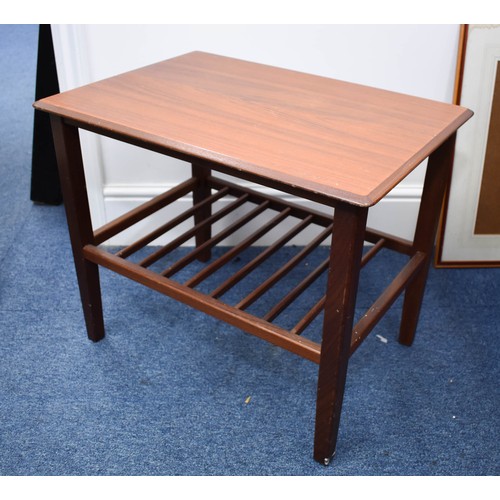 525 - A Small Side Table With Undershelf. 57cm x 40cm x 47cm.