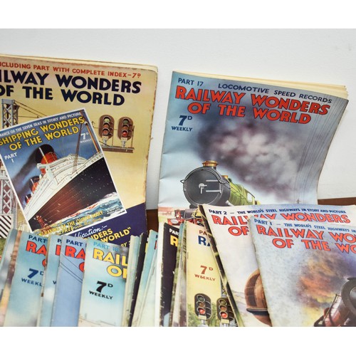 527 - A Collection Of 50 Railways Of The World Magazines - Some Featuring Interesting Fold Out Diagrams