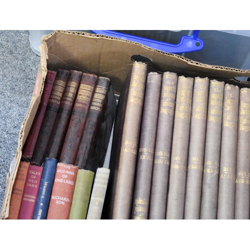 535 - A Box Of Vintage Books Including The Imperial Dictionary Of Universal Biography