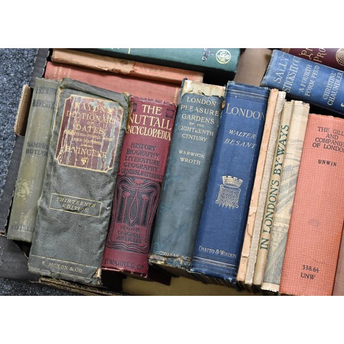 75 - A Box Of Decorative Antique Vintage Books