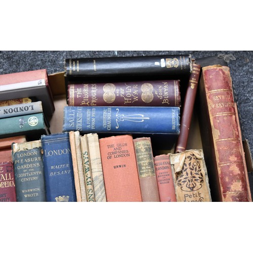 75 - A Box Of Decorative Antique Vintage Books