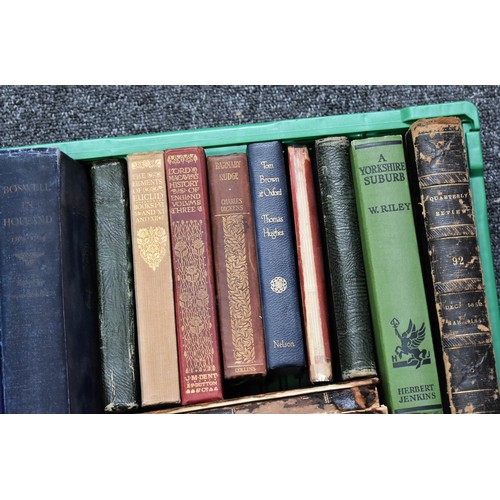 76 - A Crate Of Decorative Vintage Books