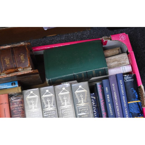 87 - A Box Of Antique Vintage Books All Related to London History