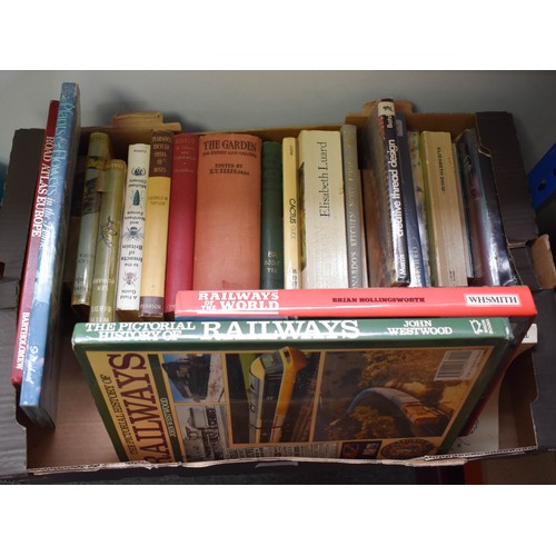 90 - A Box Of Vintage Books Including Railway Books