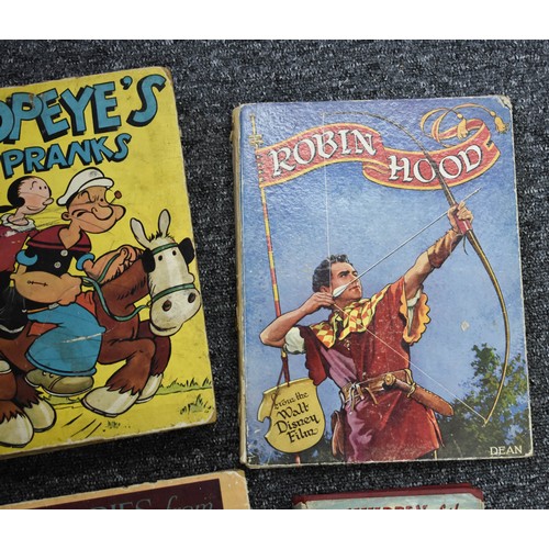 95 - A Collection Of 4 Vintage Children's Books Including Popeye And Robin Hood