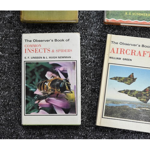 96 - A Collection Of 4 Vintage Observer Books Including Wild Flowers, Horses And Ponies, Aircraft And Ins... 