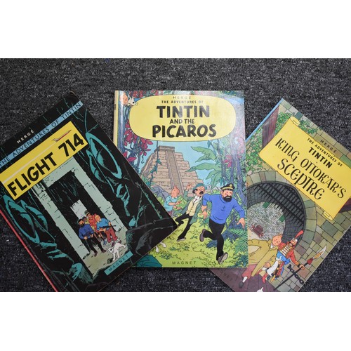 97 - A Collection Of 3 Vintage Tintin Books