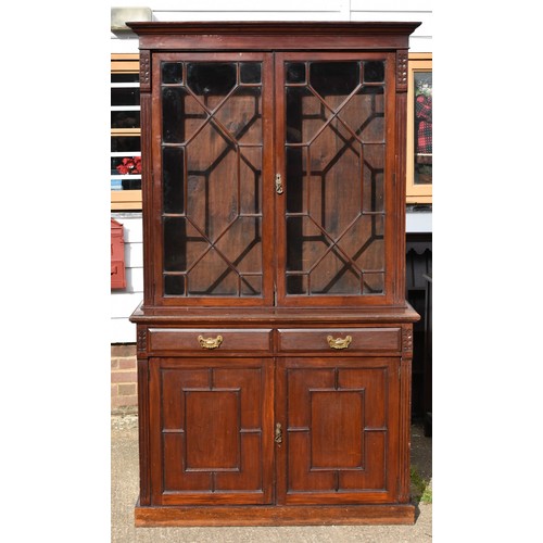 101 - A Delightful Tall Sideboard Unit Featuring A Glazed Top.