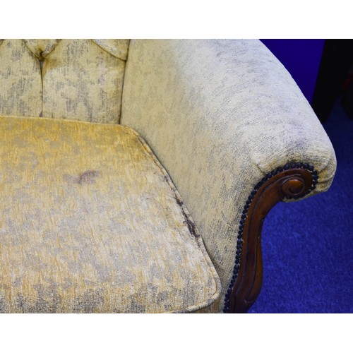 211 - A Delightful Yellow Upholstered Italian Rococo Style 3 Seater Settee And 2 Chairs. Settee 205cm Widt... 