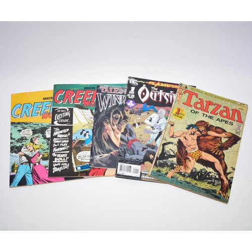 226 - A Collection Of 8 Vintage Comics Including Spiderman And Tarzan