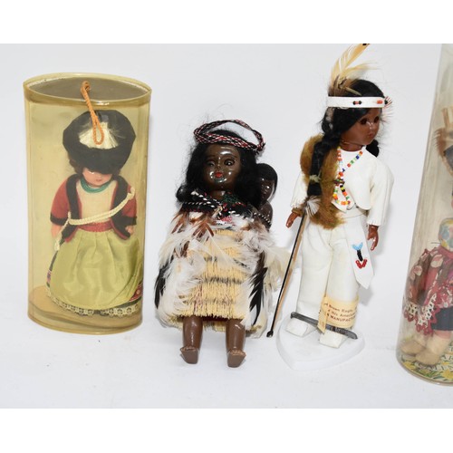 231 - A Collection Of 5 Vintage Costume Dolls