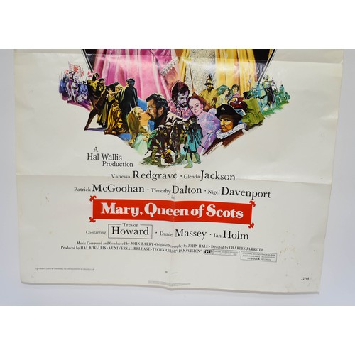 235 - A Vintage Film Poster For Mary Queen Of Scots. 68cm x 104cm.