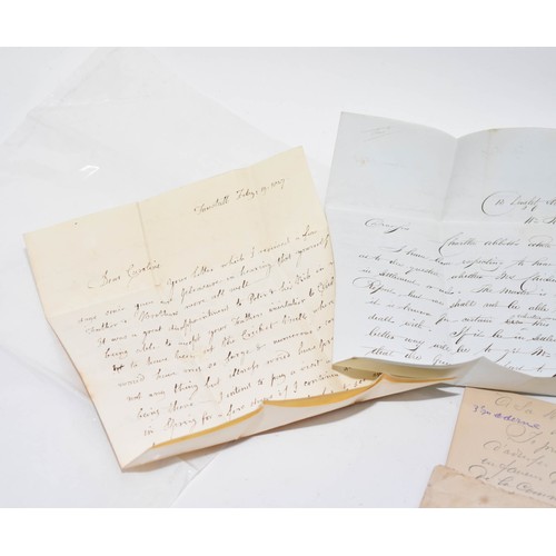 248 - A Quantity Of Ephemera Consisting Of Antique Hand Written Letters, One Dated 1845.