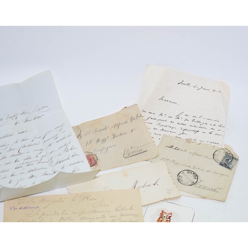 248 - A Quantity Of Ephemera Consisting Of Antique Hand Written Letters, One Dated 1845.