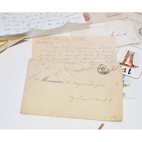 248 - A Quantity Of Ephemera Consisting Of Antique Hand Written Letters, One Dated 1845.